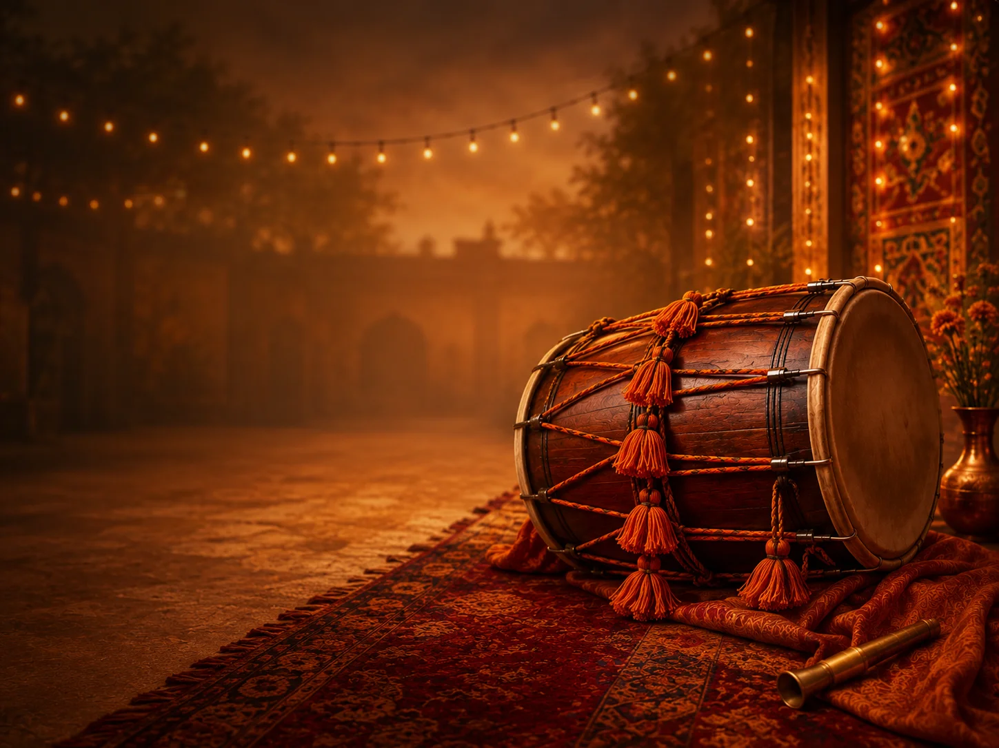 Live dhol performance in Indore